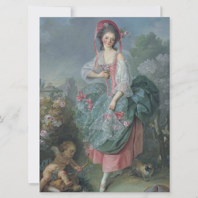 Mademoiselle Guimard (av Jacques-Louis David) Kort (Framsida)