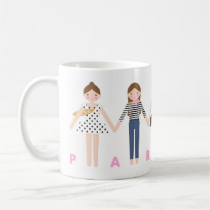 Mademoiselle i Paris Mugg