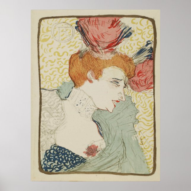 Mademoiselle Marcelle Lender av Toulouse Lautrec Poster (Framsidan)