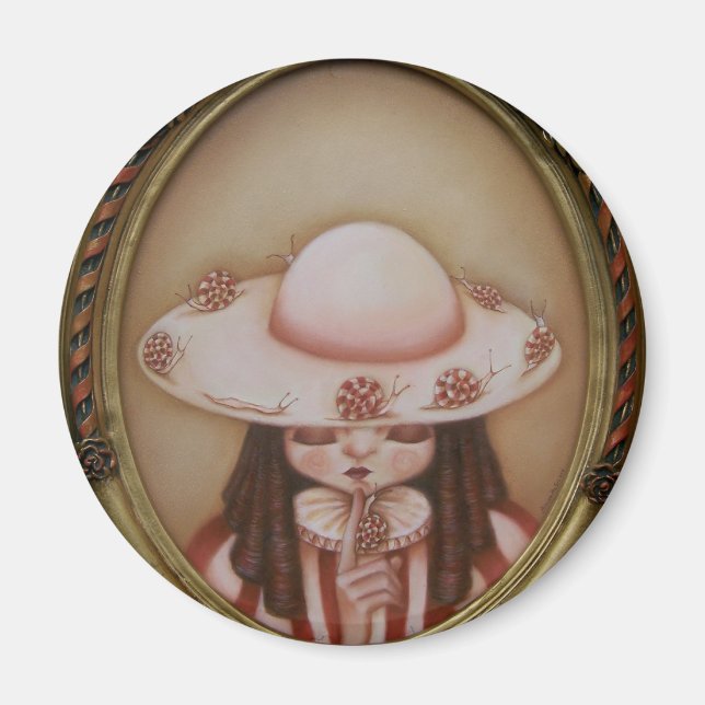 Mademoisielle Escargot - magnet (Framsidan)