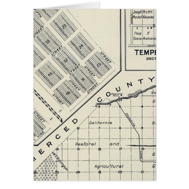 Madera County, California 3 Hälsningskort (Framsidan)