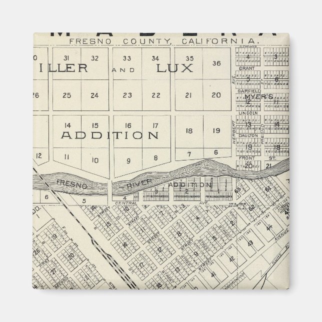 Madera County, California 3 Magnet (Framsidan)