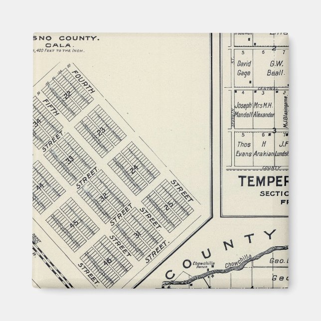 Madera County, California 3 Magnet (Framsidan)