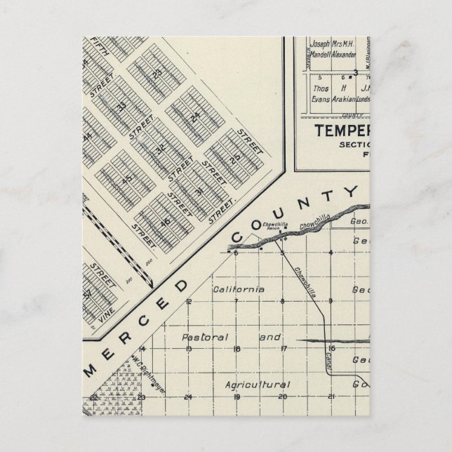 Madera County, California 3 Vykort (Framsida)