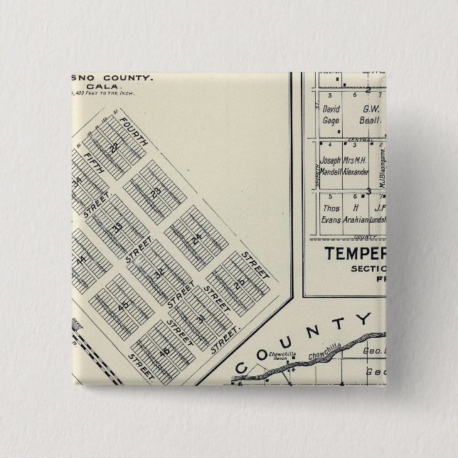 Madera County, Kalifornien 3 Knapp (Framsida)