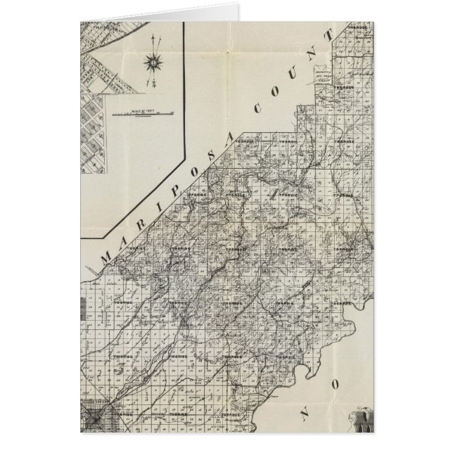 Madera County, Kalifornien 4 Hälsningskort (Framsidan)