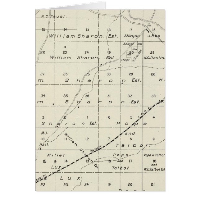 Madera County, Kalifornien 5 Hälsningskort (Framsidan)