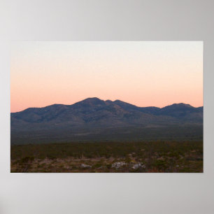 Madera Mountain vid dusk, Texas Poster