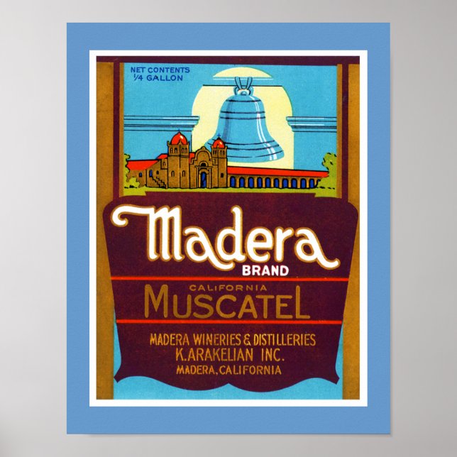 Madera Muscatel Poster (Framsidan)