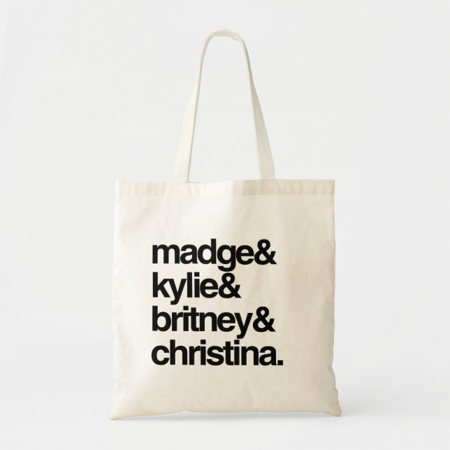 Madge Kylie Britney och Christina Tygkasse (Framsidan)