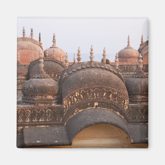Madhavendra Palace vid solnedgång, Jaipur Magnet (Framsidan)
