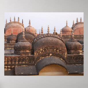 Madhavendra-palatset vid solnedgång, Jaipur Poster
