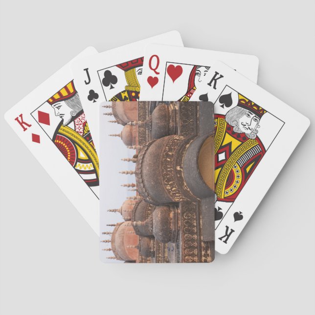 Madhavendra-palatset vid solnedgång, Jaipur Spel Kort (Baksidan)
