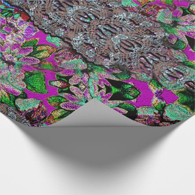 Madi stort nätt flickamönster presentpapper (Hörn)