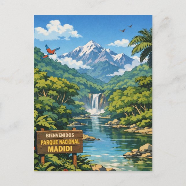 Madidi nationalpark Bolivia Resa Vykort (Framsida)