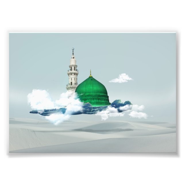 Madina Islamic canvas art design östra Arabian c Fototryck (Framsidan)