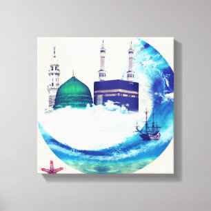 Madina mecca Islamic canvas Art Design östra