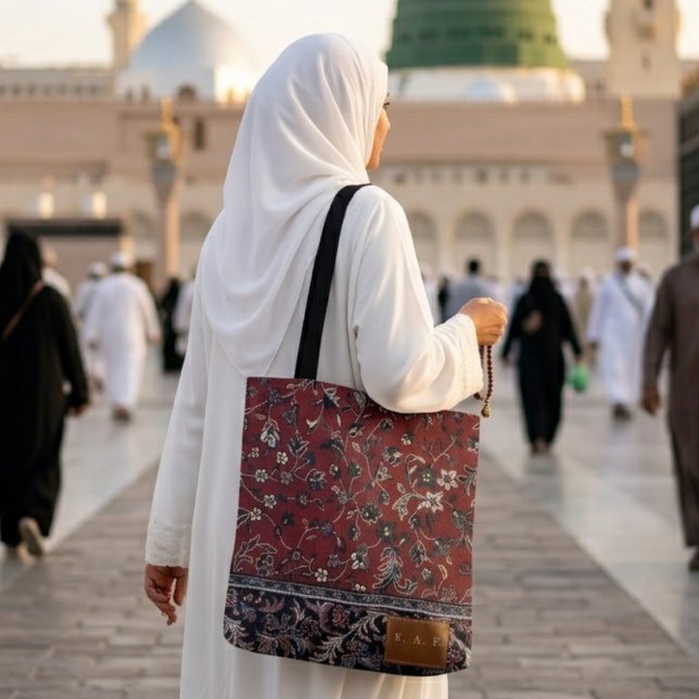 Madinah Röd Vintage Matta Tryck Tygkasse (Skapare uppladdad)