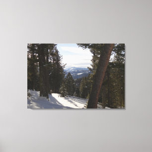 Madisbergen i Winter i Montana Canvastryck