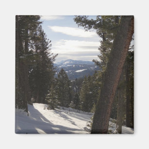 Madisbergen i Winter i Montana Magnet