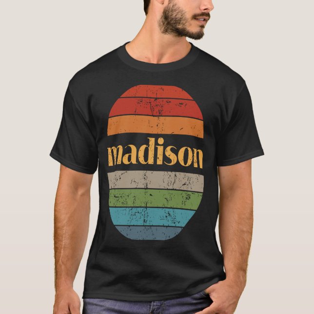 Madison Alabama Quality Sunset 3 Distress T Shirt (Framsida)