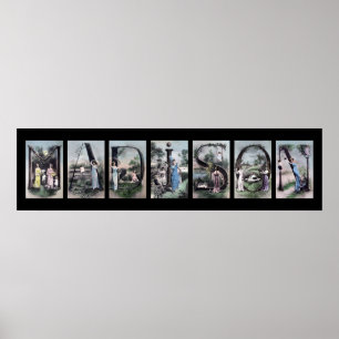 MADISON Alphabet Brev Namn Art Poster
