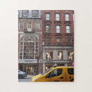 Madison Avenue Shopping Taxi Cab New York City NYC Pussel
