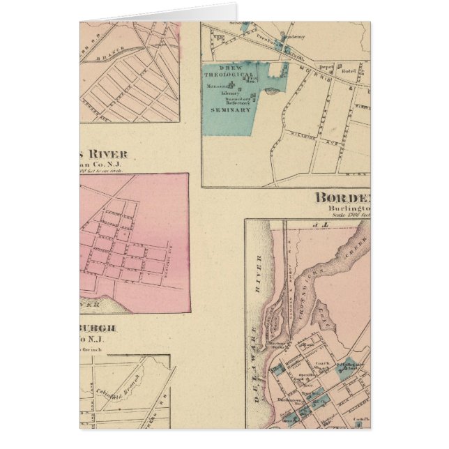 Madison, Bordentown, NJ Hälsningskort (Framsidan)