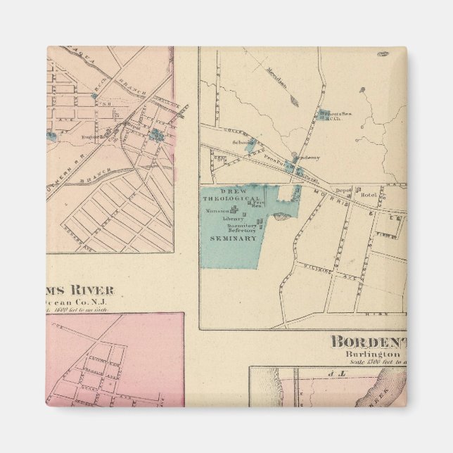 Madison, Bordentown, NJ Magnet (Framsidan)