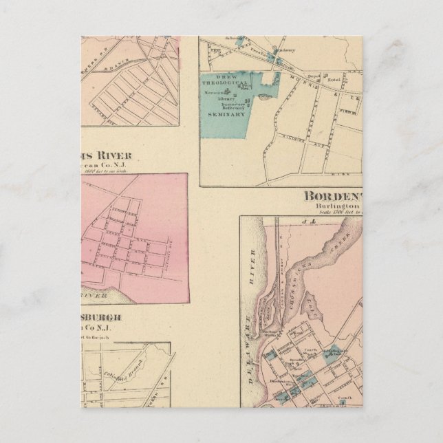Madison, Bordentown, NJ Vykort (Framsida)