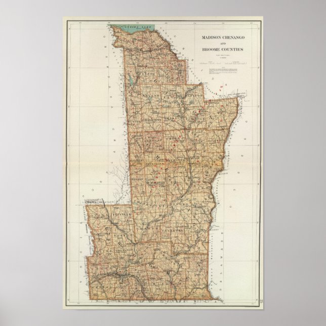 Madison, Chenango, Broome County Poster (Framsidan)