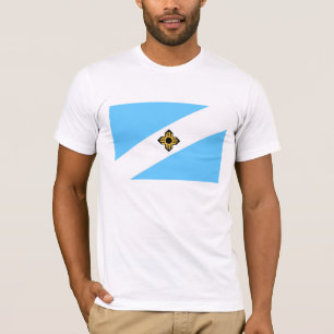 Madison City flagga Wisconsin State America land Tee
