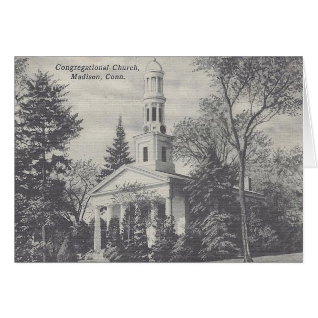Madison Congregational Church Notecard OBS Kort (Framsidan Horizontal)