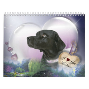 Madison den svart Labradoren Kalender