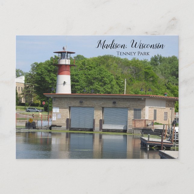 Madison, fotografi av Wisconsin Tenney Park Vykort (Framsida)