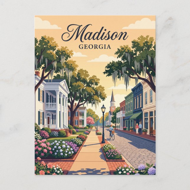 Madison, Georgia Vykort (Framsida)