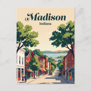Madison Historic District Indiana Vykort
