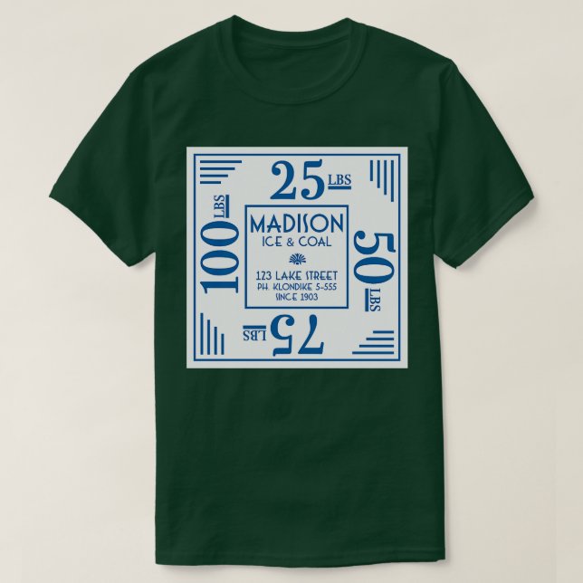 Madison Ice Coal T Shirt (Design framsida)