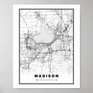 Madison Karta Poster