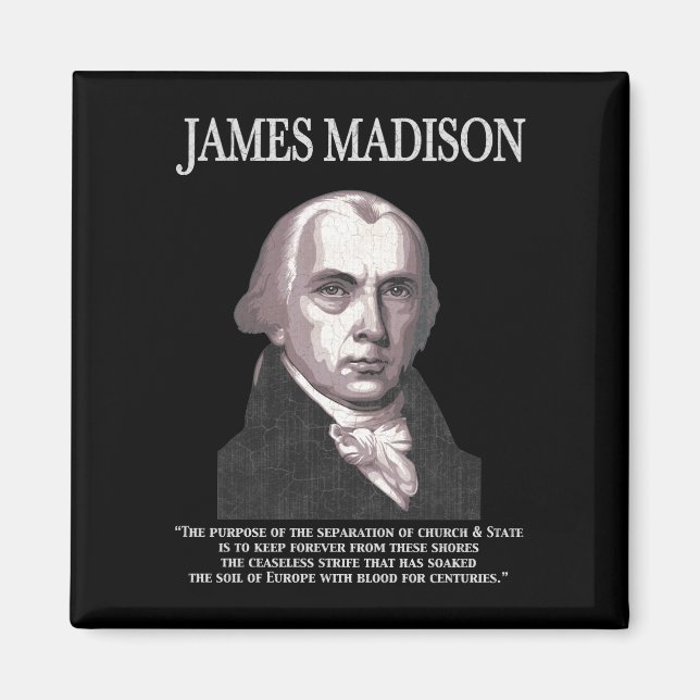 Madison - kyrka och stat magnet (Framsidan)