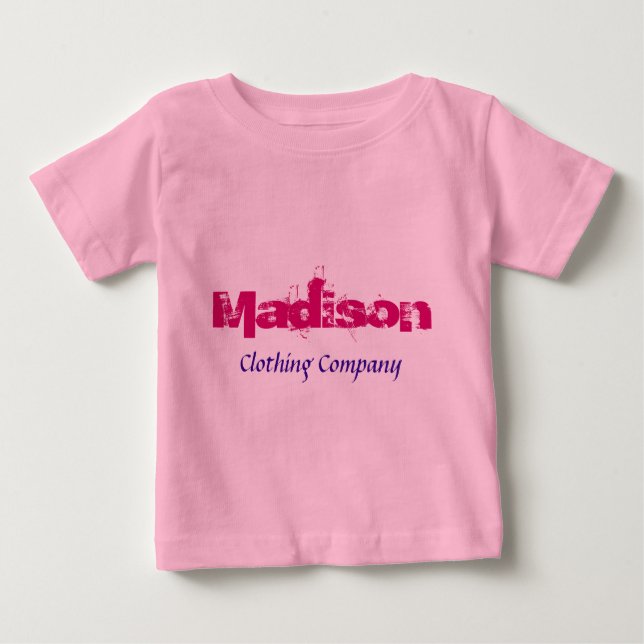 Madison Namn Clothing Company Baby Shirts T-shirt (Framsida)