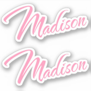 Madison namn x2 klistermärken