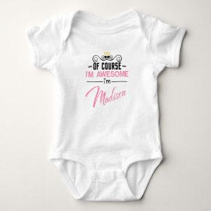 Madison Naturligtvis är jag Fantastisk Namn T Shirt