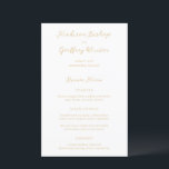 Madison Neutralt Elegant bröllop Menu<br><div class="desc">Klassiska menyer i stil bröllop med en enkel utformning av eleganten med namn i skript och dina uppgifter i serif typsnitt.</div>