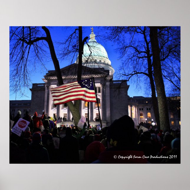 Madison Protest mot Dödan Bill Poster (Framsidan)