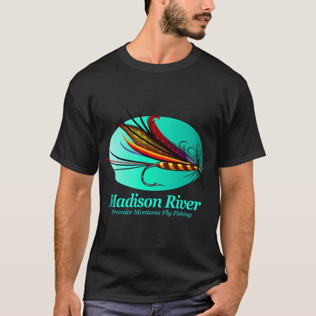 Madison River flugfiske (FSH) T Shirt (Framsida)