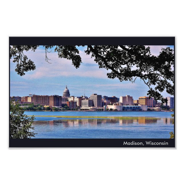 Madison Skyline Fototryck (Framsidan)