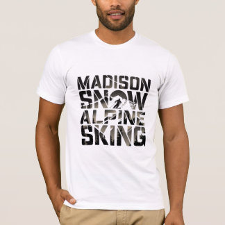 Madison snö skiing t shirt