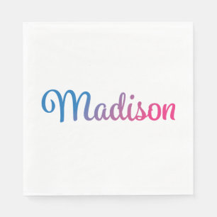 Madison Snyggt Cursive Pappersservett