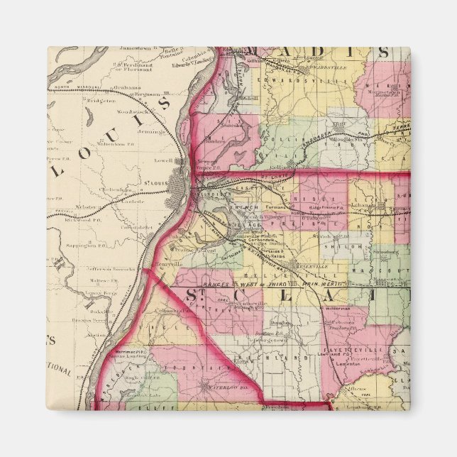 Madison, St Clair, Monroe County Magnet (Framsidan)